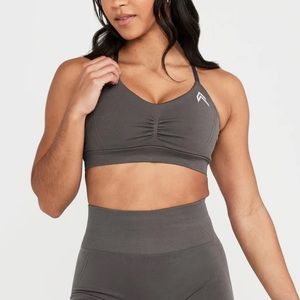 Oner Active Effortless Micro Sports Bra, taupe, medium